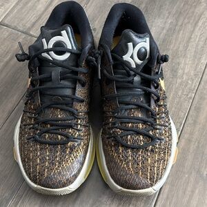 Nike KD Black and Yellow Basketball Sneakers